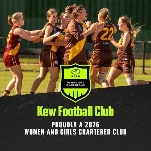 Kew Football Club recognised as a Women & Girls Chartered Club